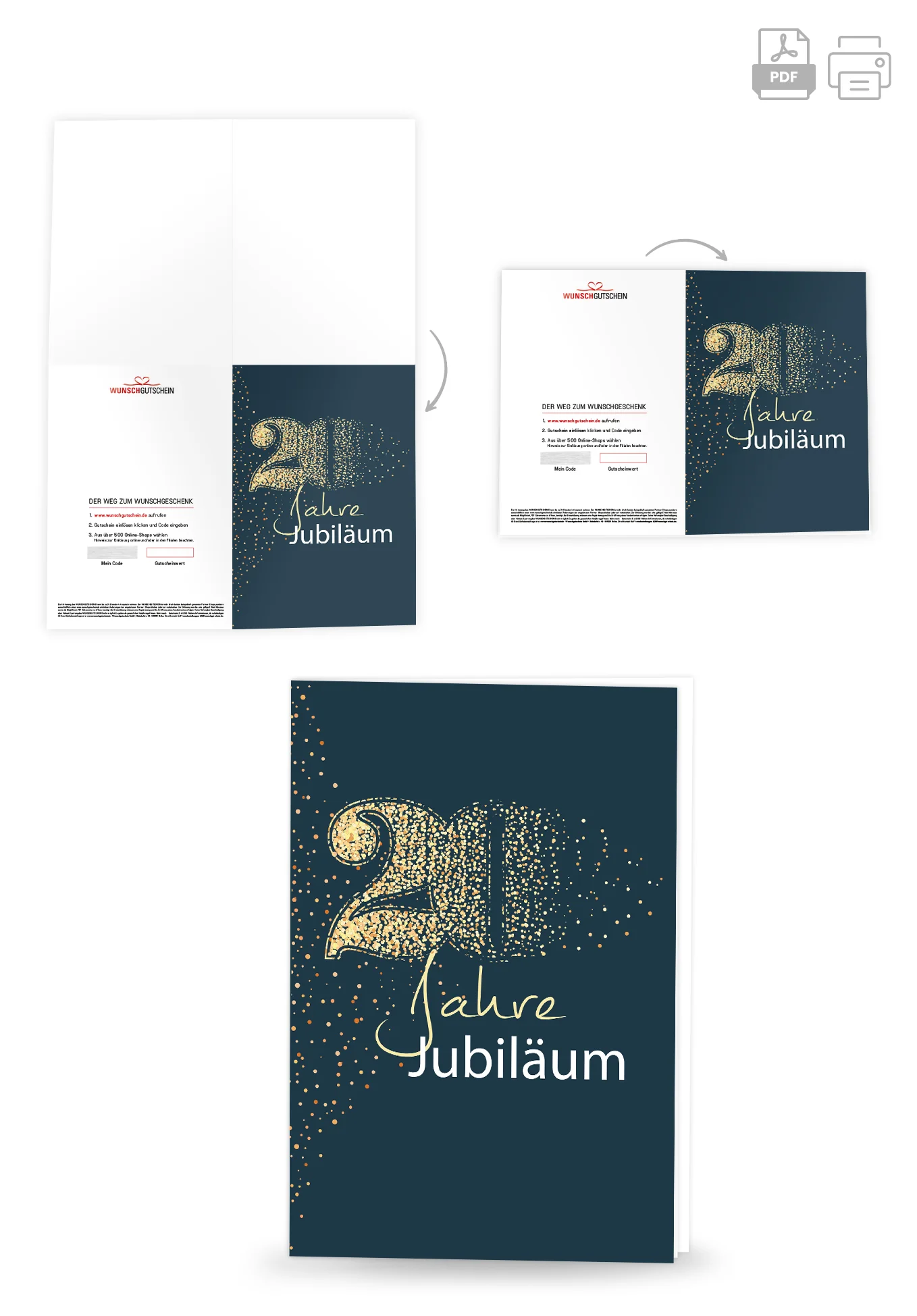 20 Jahre Jubiläum - Blau Gold - Image 4