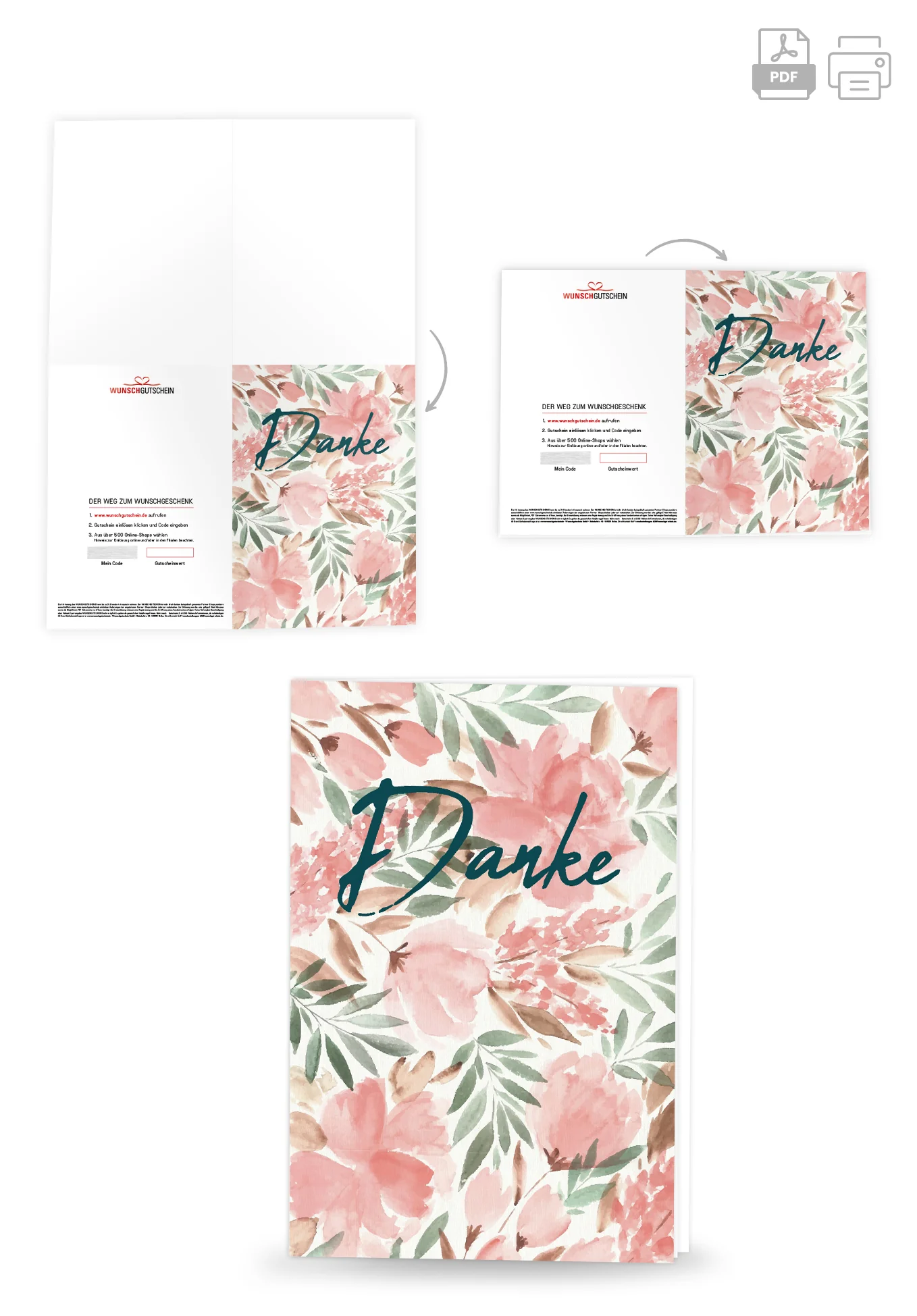 Danke - Blumen Rosa - Image 4