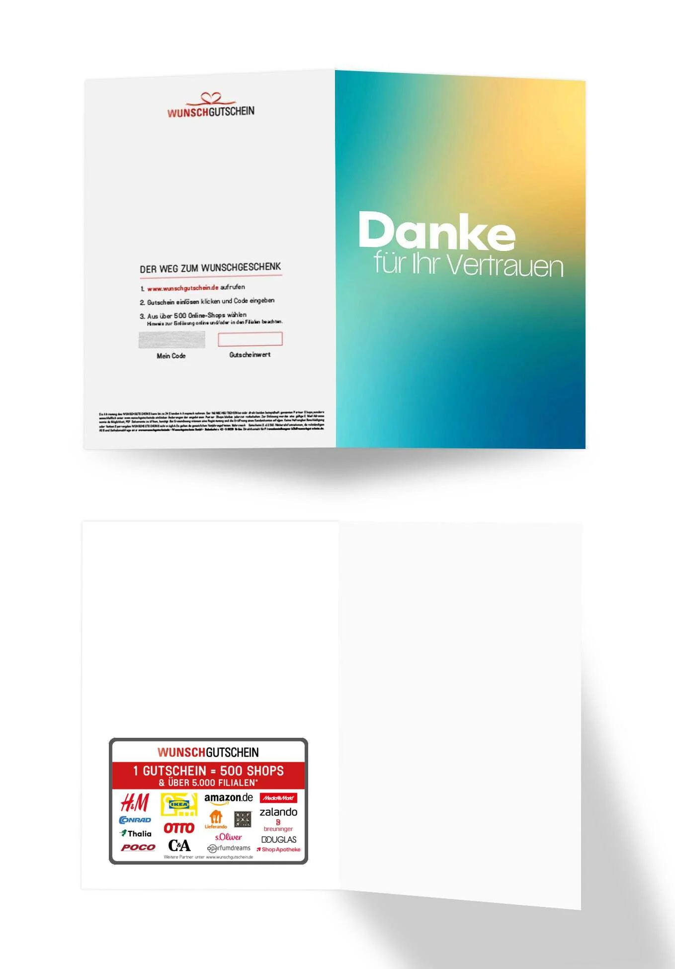 Danke Vertrauen - Türkis Gelb - Image 3