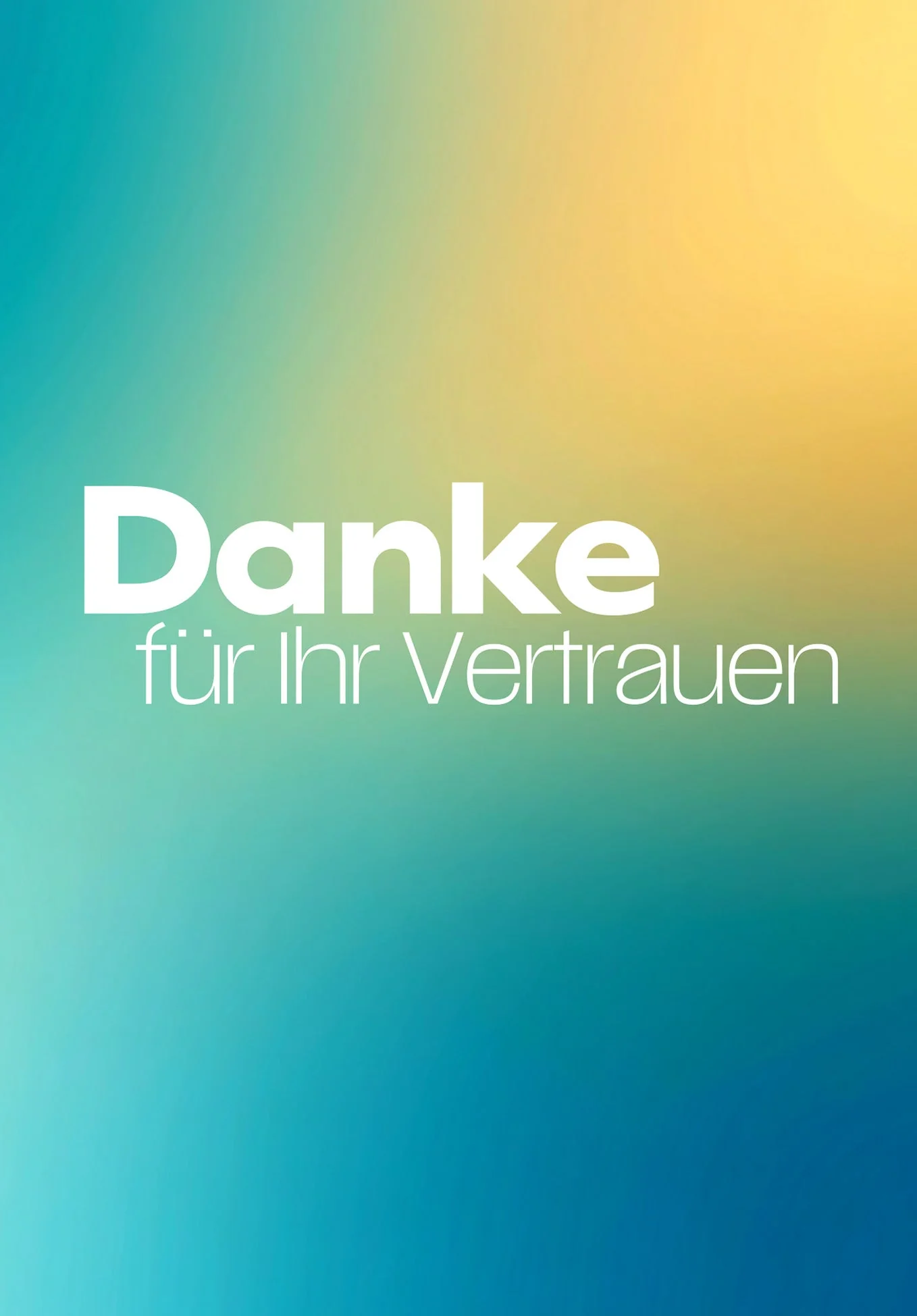 Danke Vertrauen - Türkis Gelb PDF - Image 2