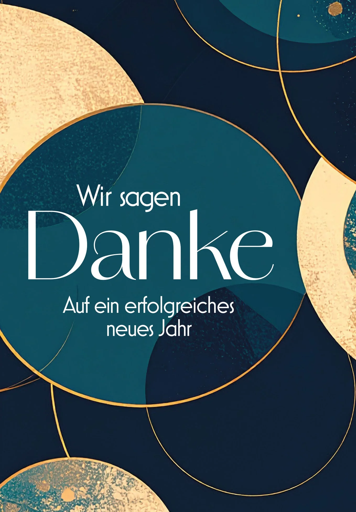 Erfolgreiches neues Jahr - Blau Gold Kreise PDF - Image 2
