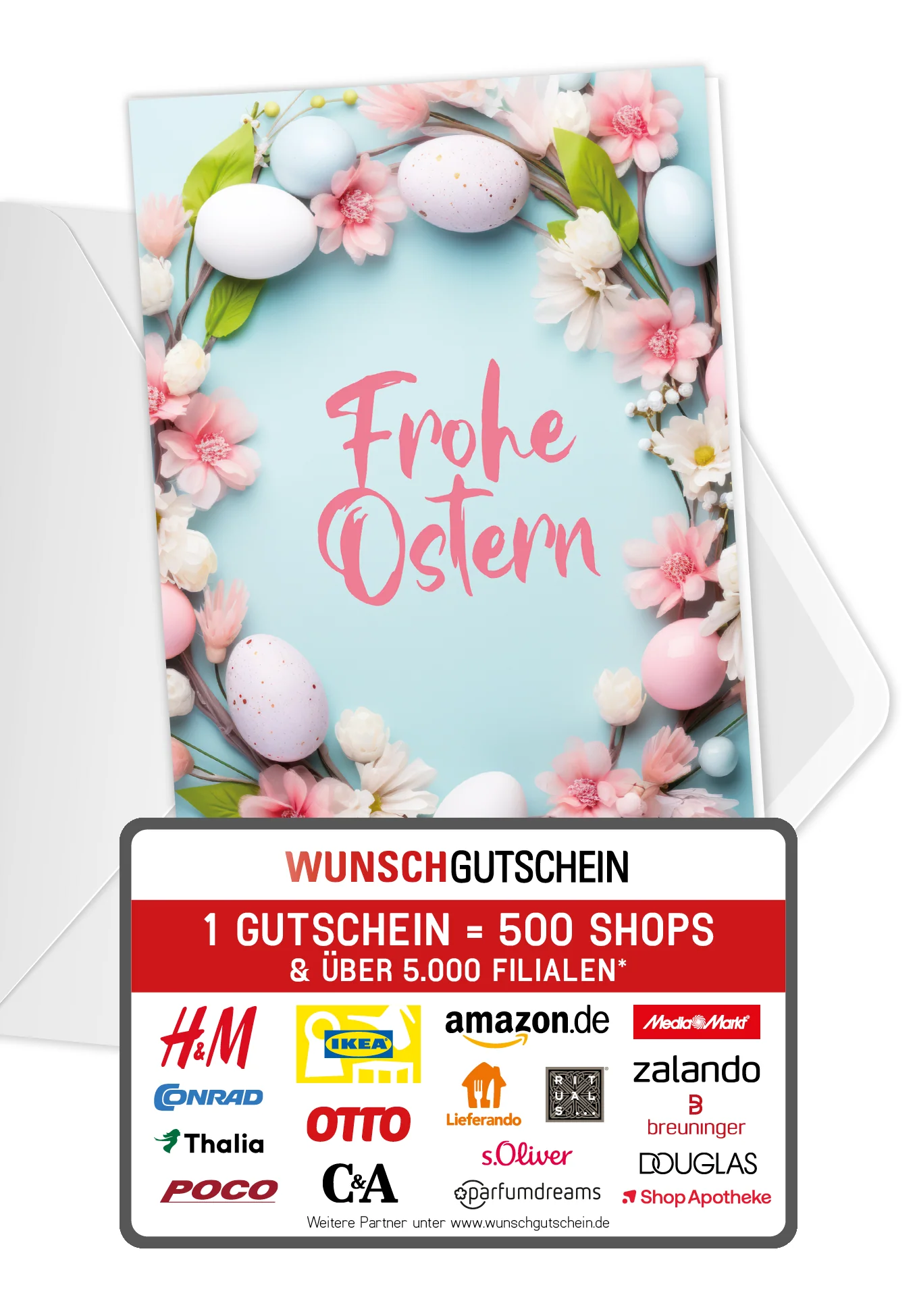 Frohe Ostern - Blumenkranz PDF