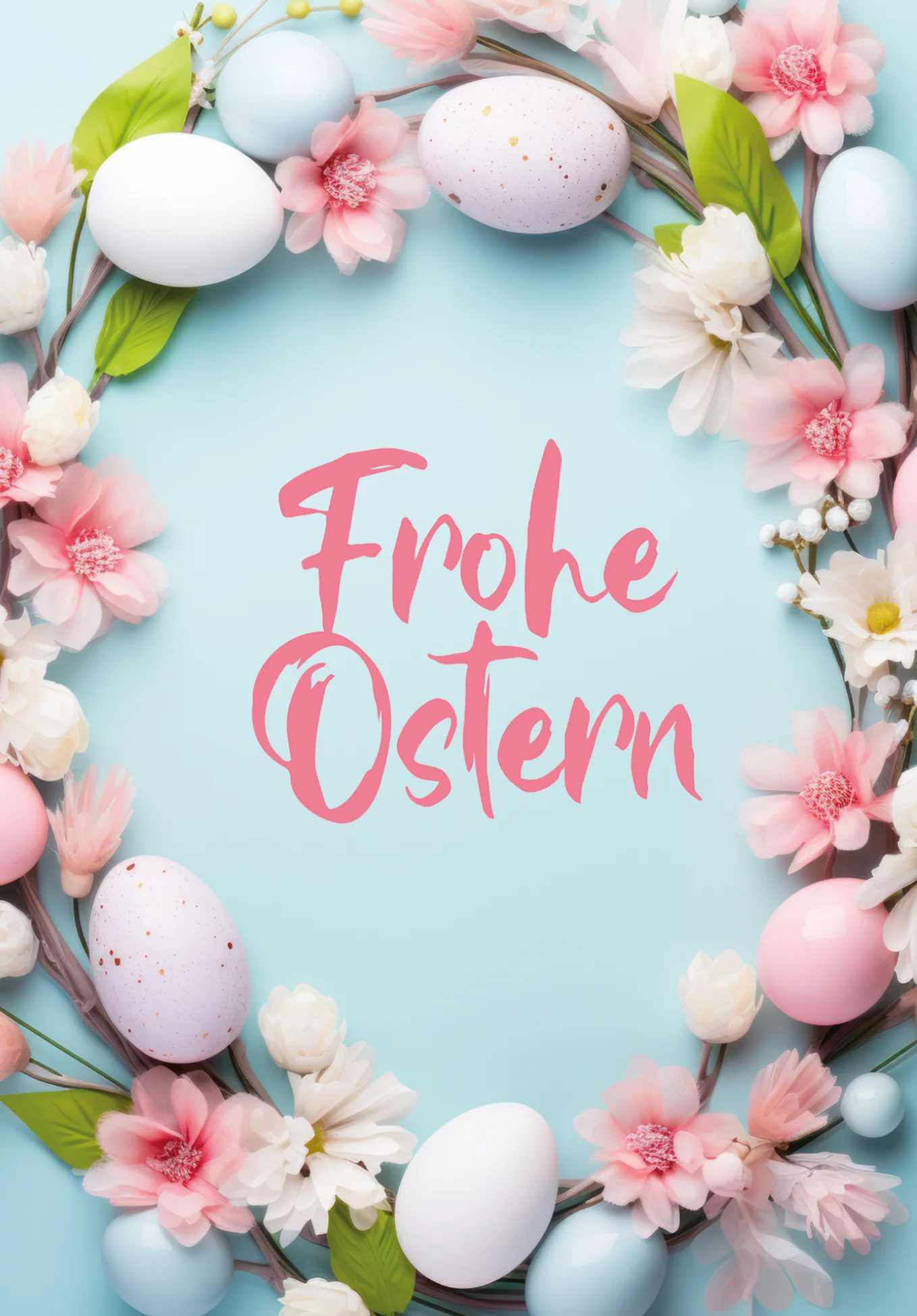 Frohe Ostern - Blumenkranz PDF - Image 2