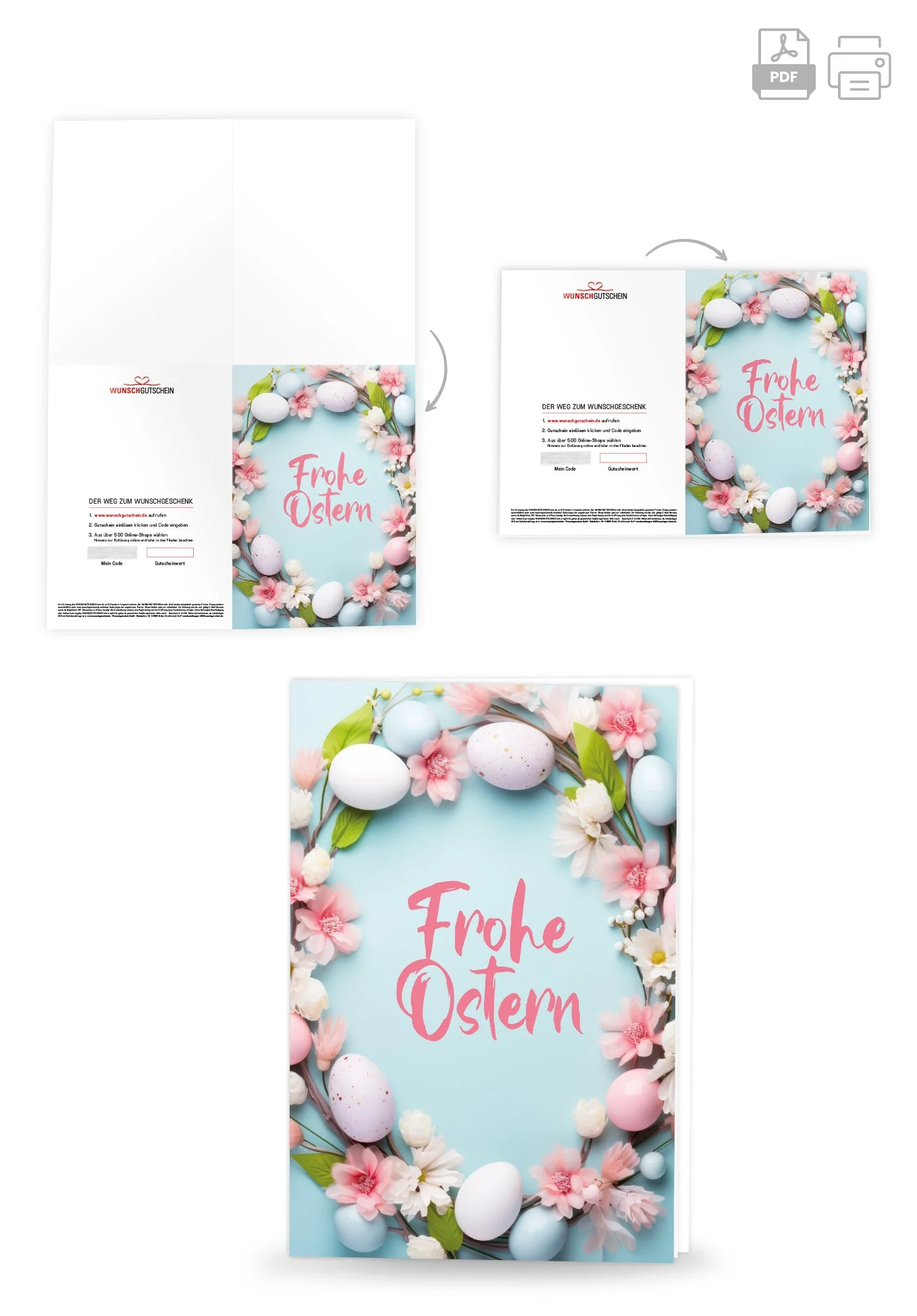 Frohe Ostern - Blumenkranz PDF - Image 4