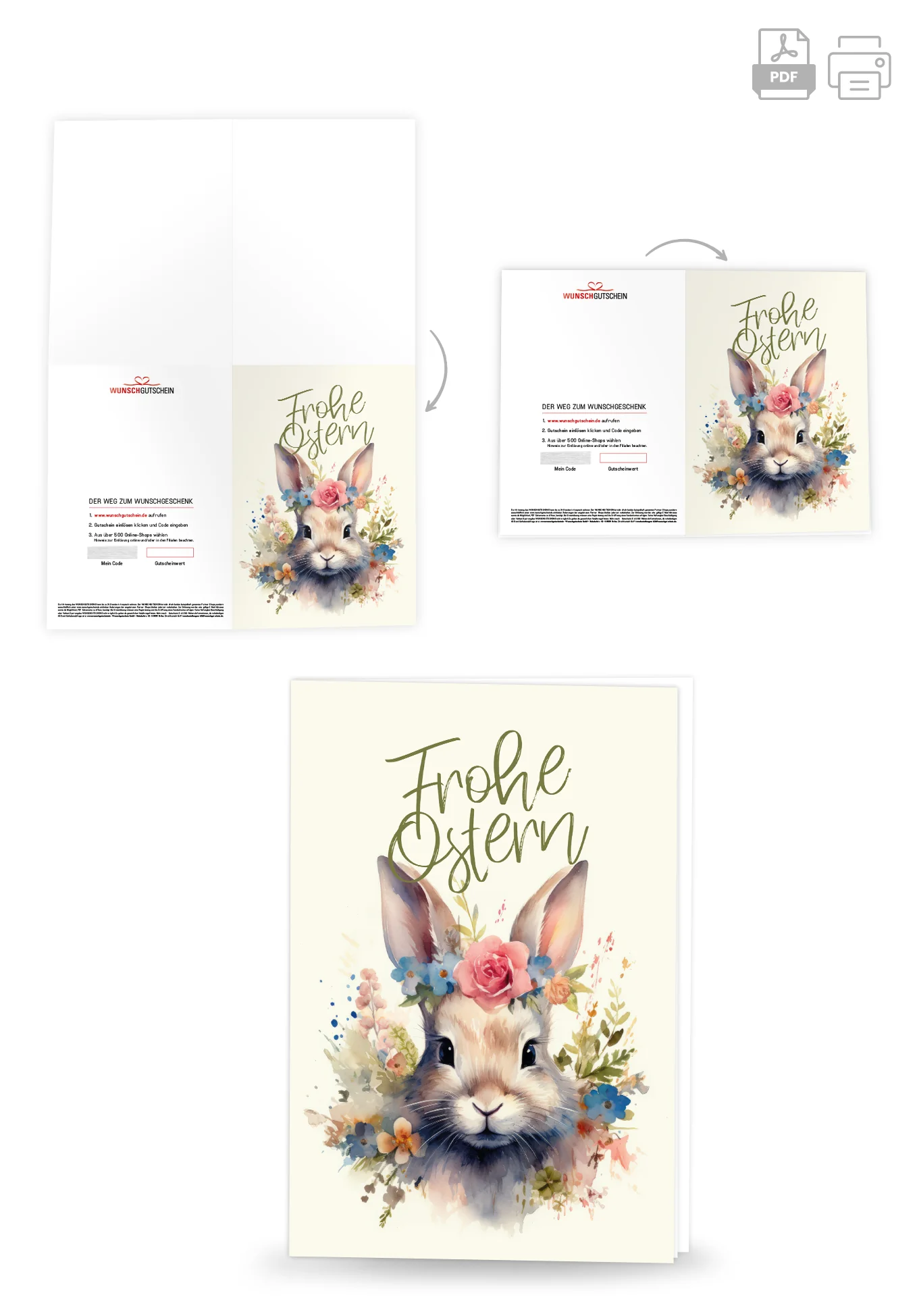 Frohe Ostern - Hase Blumen - Image 4