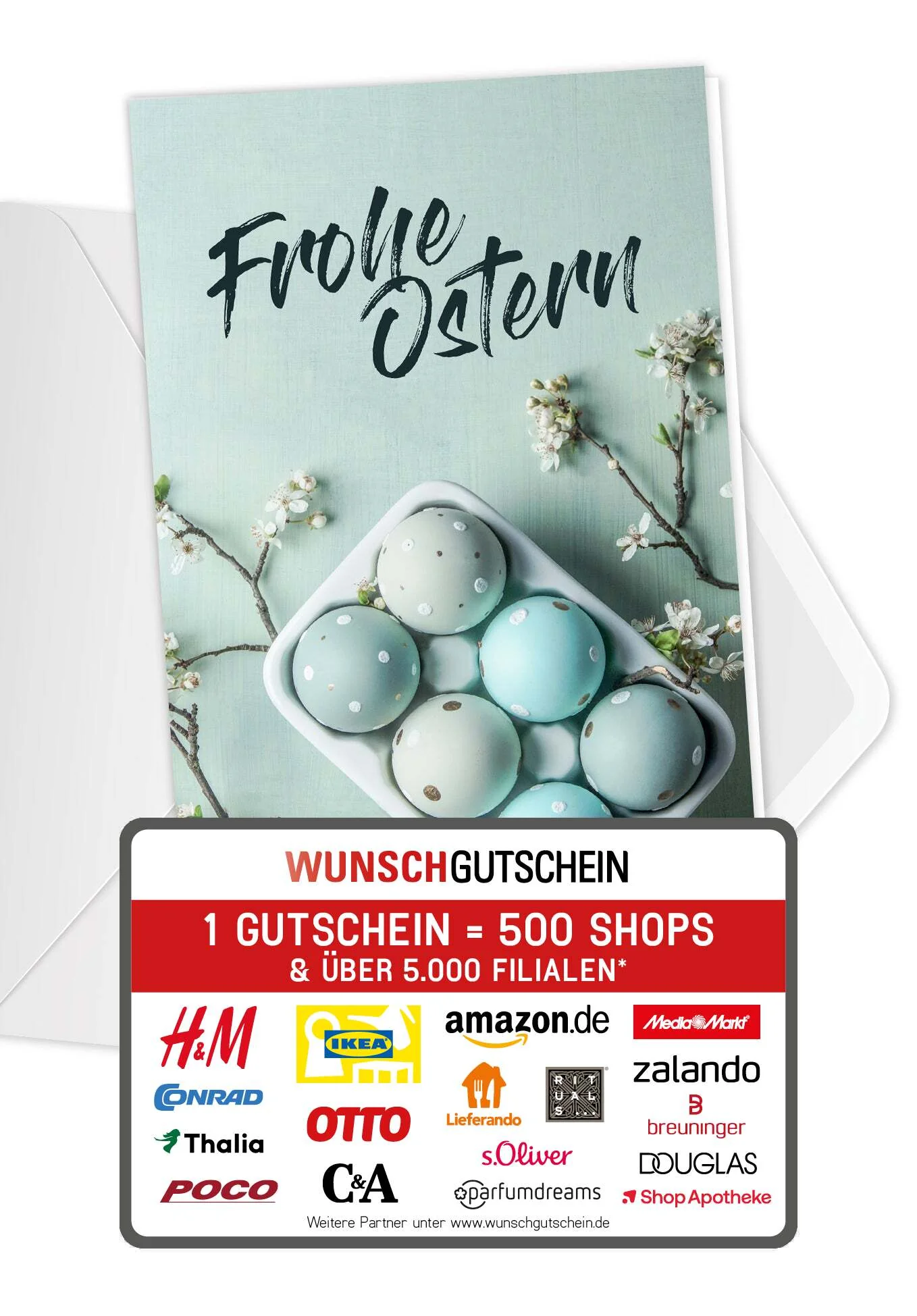 Frohe Ostern - Ostereier Blau PDF