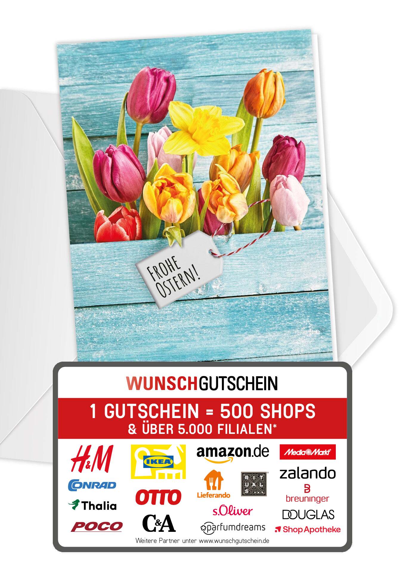 Frohe Ostern - Tulpen Holz PDF