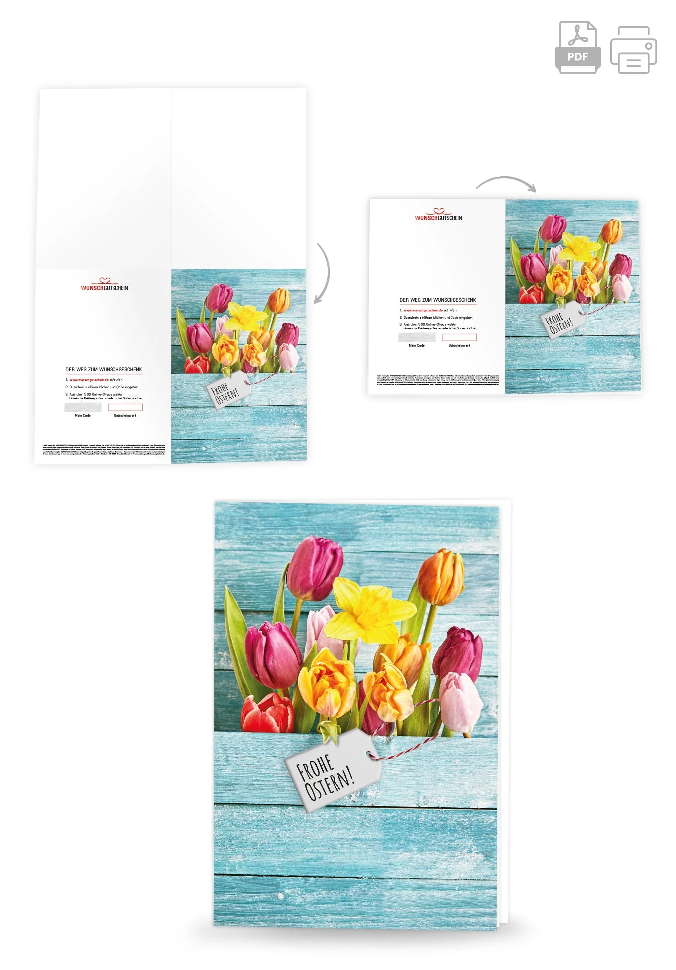 Frohe Ostern - Tulpen Holz PDF - Image 4
