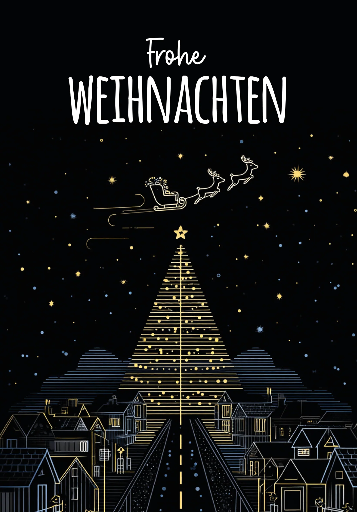 Frohe Weihnachten - Stadt Tannenbaum - Image 2