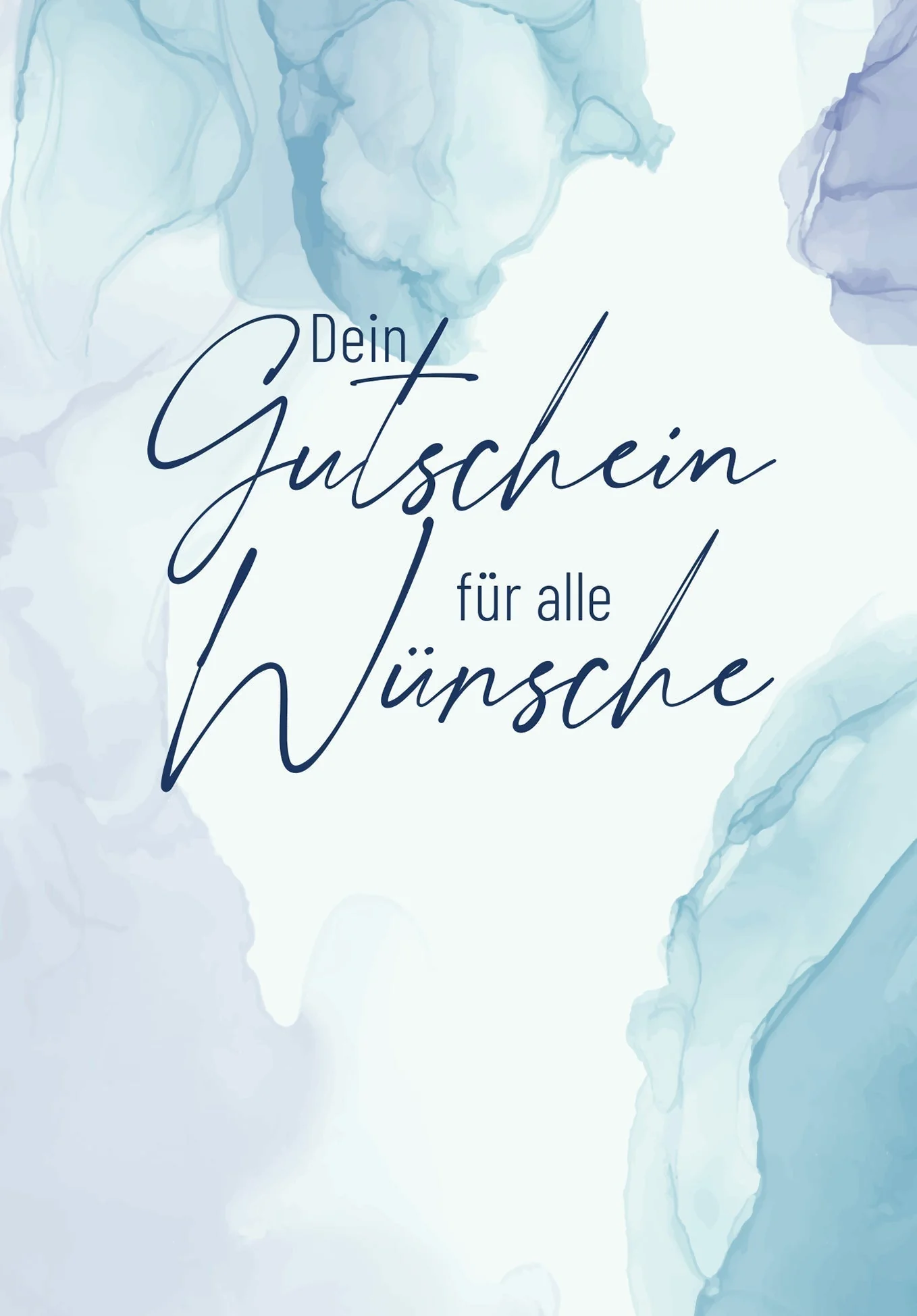 Für alle Wünsche - Aquarell Blau - Image 2