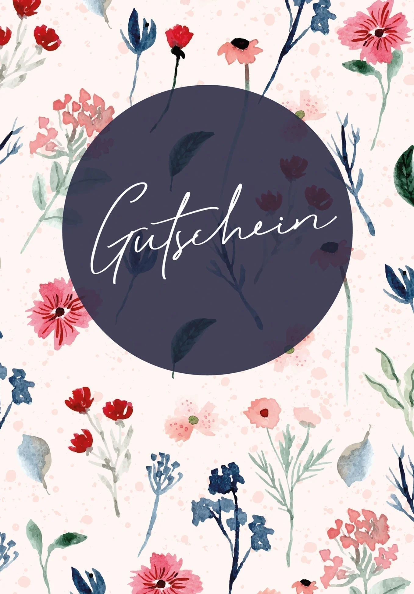 Gutschein - Blumen Blau - Image 2