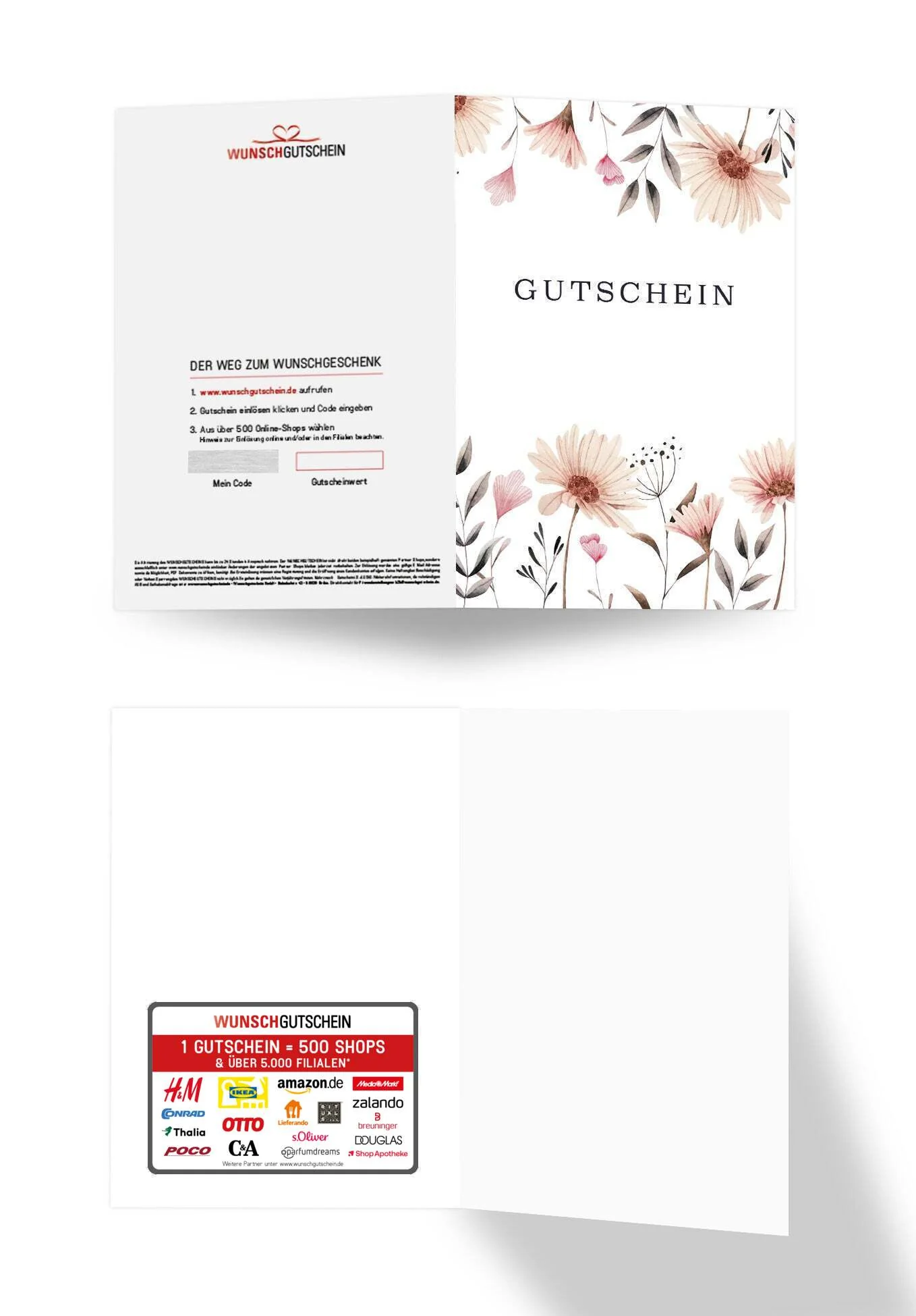 Gutschein - Blumen Weiß - Image 3