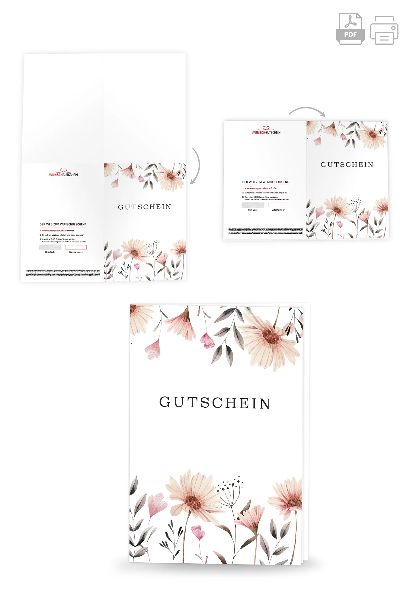 Gutschein - Blumen Weiß - Image 4