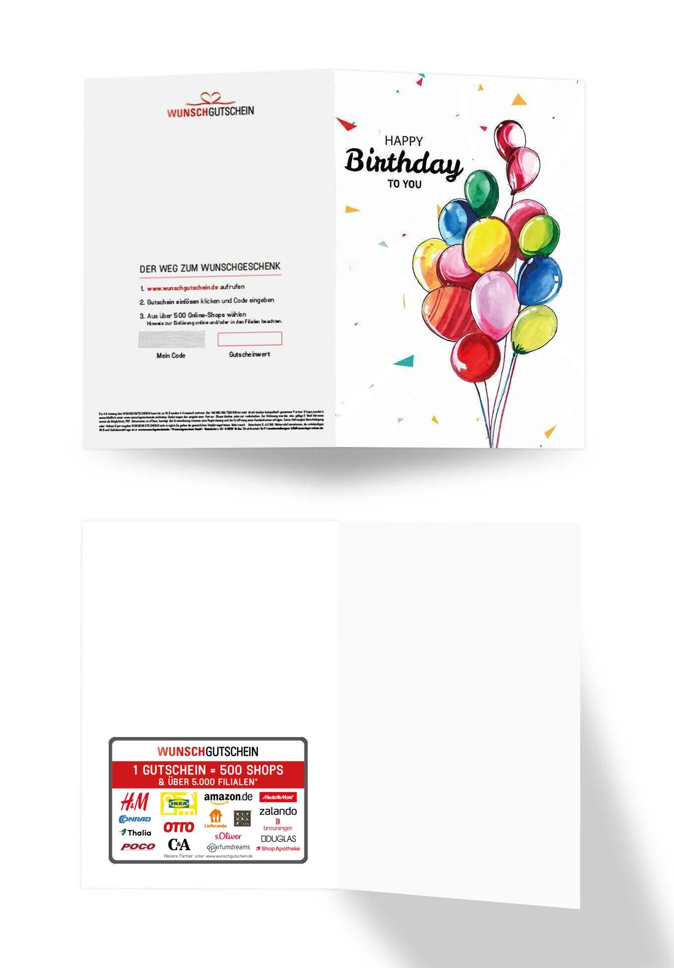Happy Birthday - Bunte Ballons - Image 3