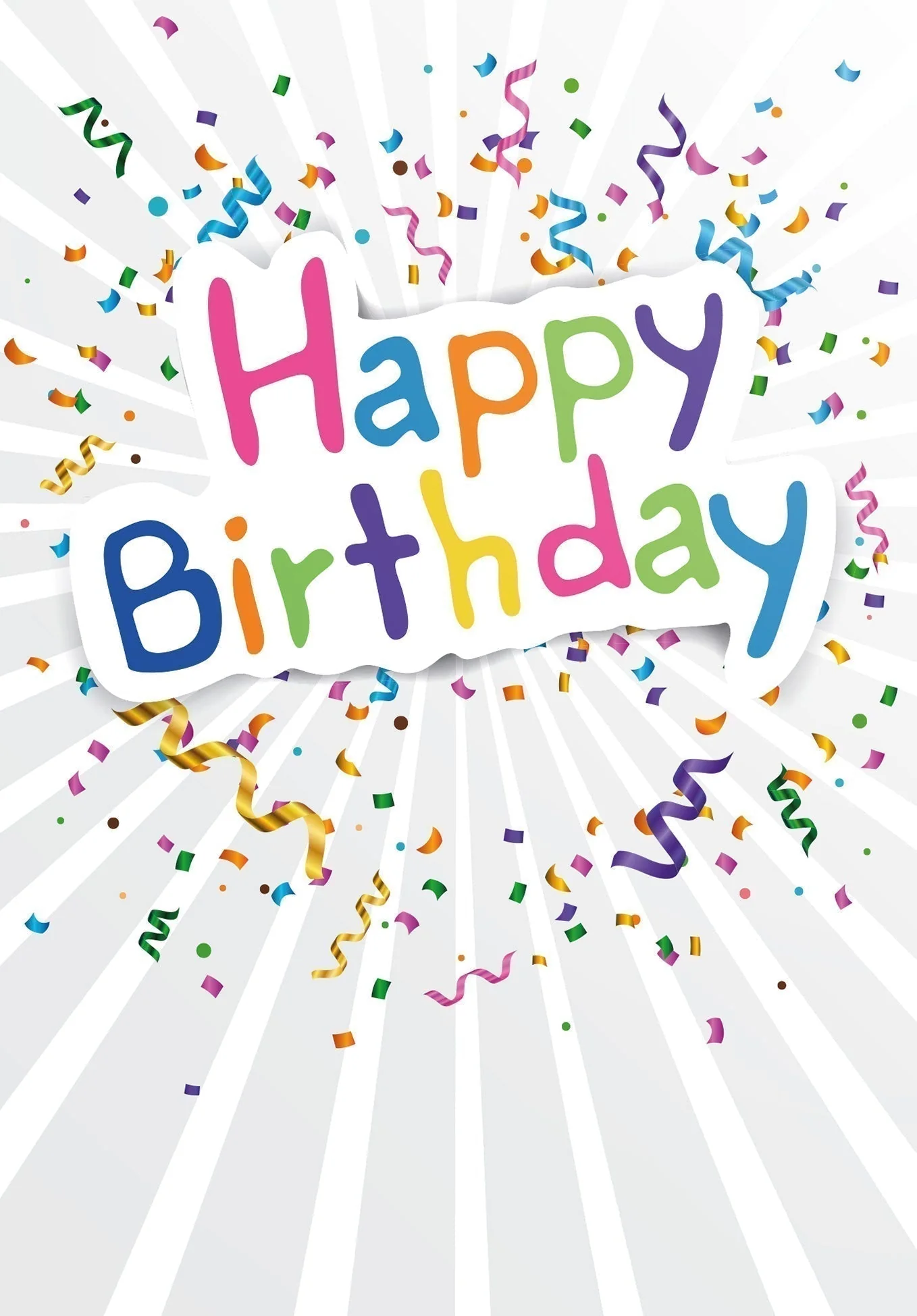 Happy Birthday - Buntes Konfetti - Image 2