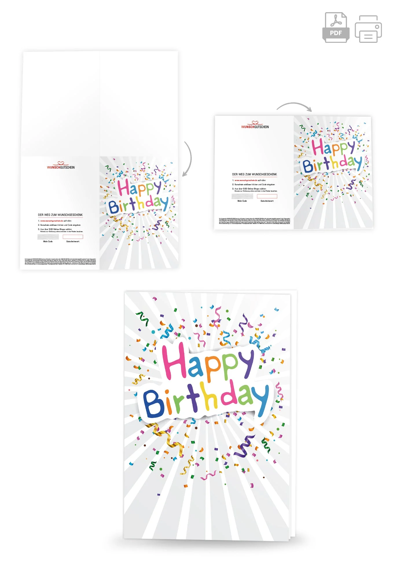 Happy Birthday - Buntes Konfetti PDF - Image 4
