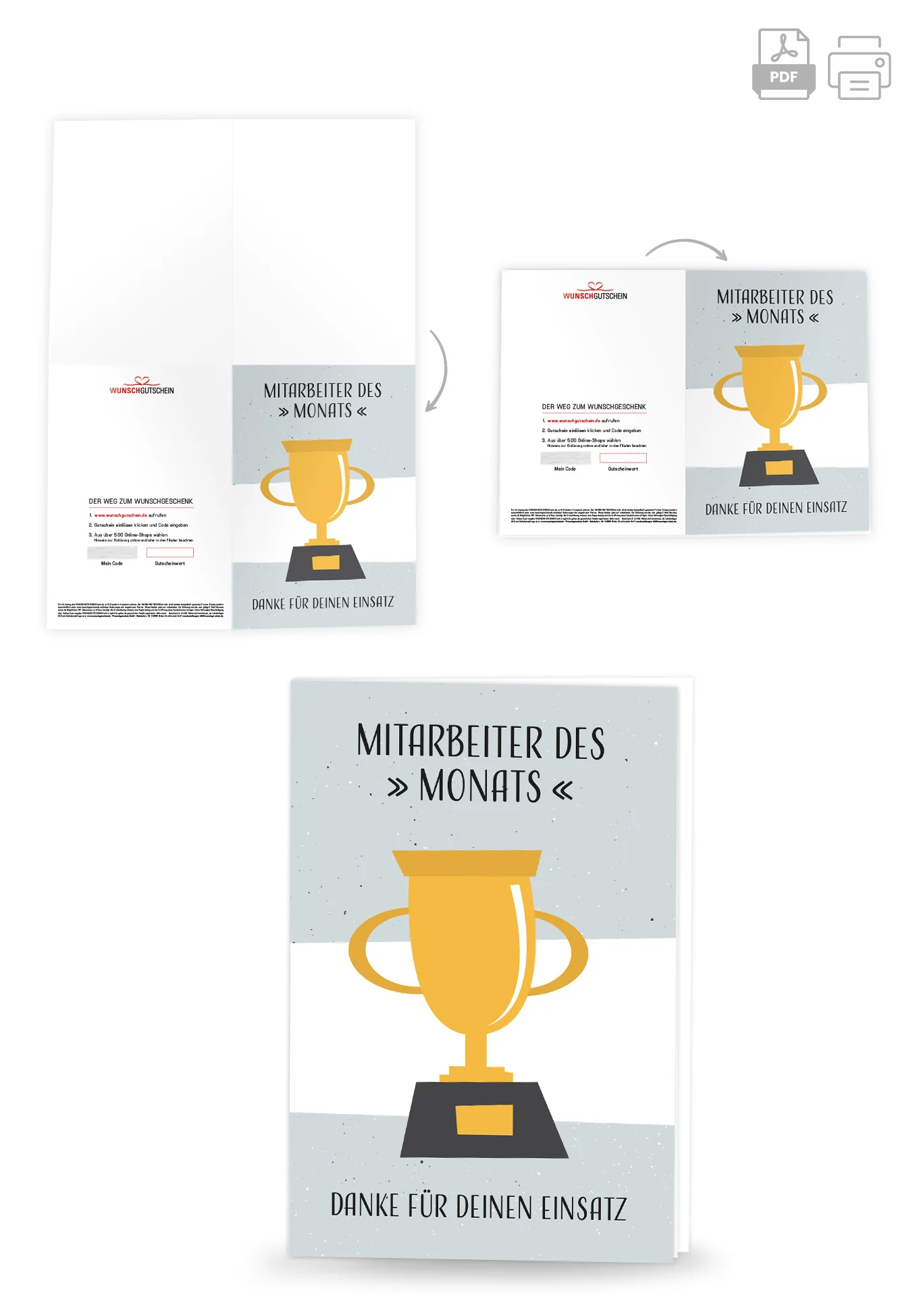 Mitarbeiter des Monats - Pokal Flat PDF - Image 4