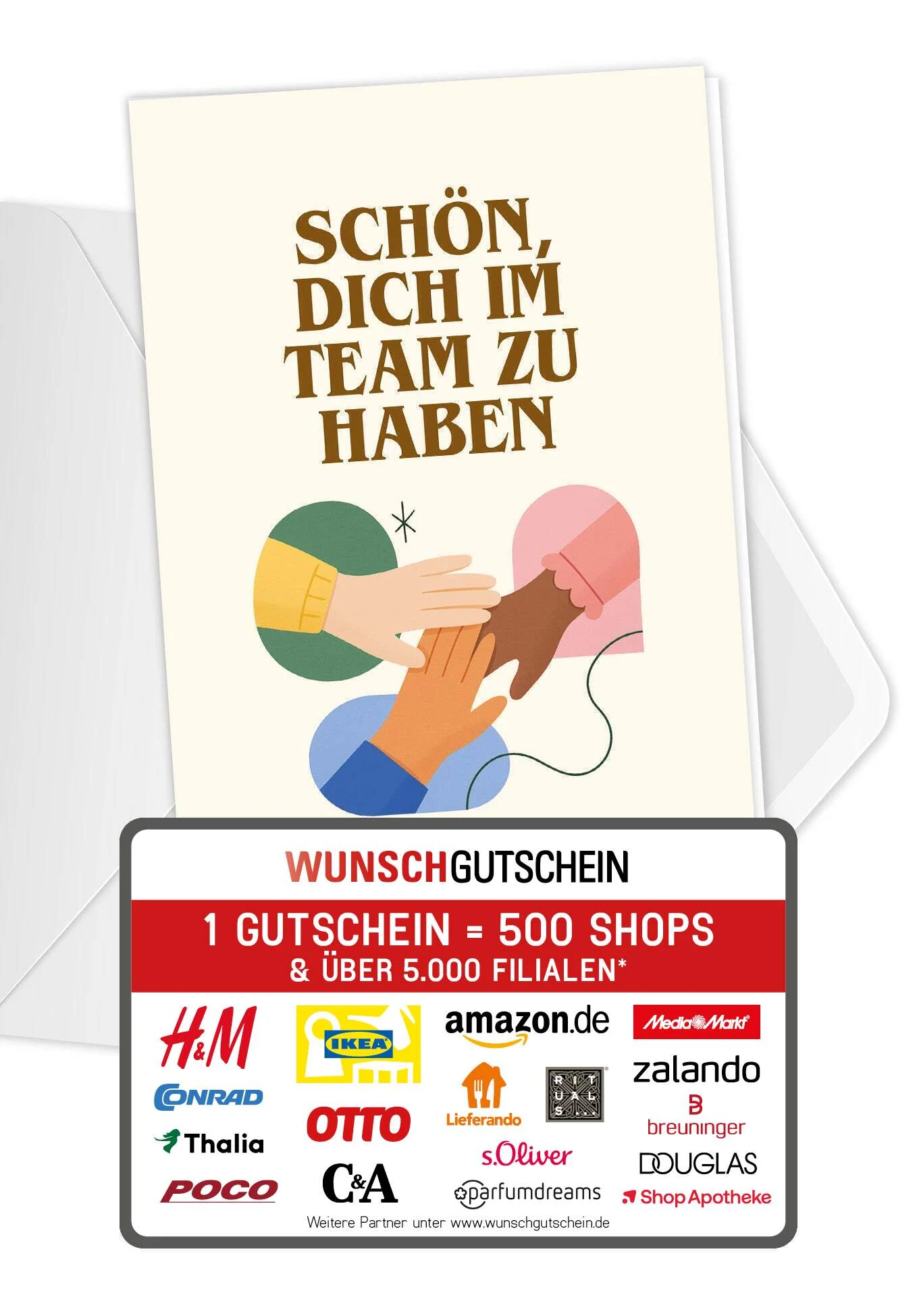 Team - Handschlag Beige