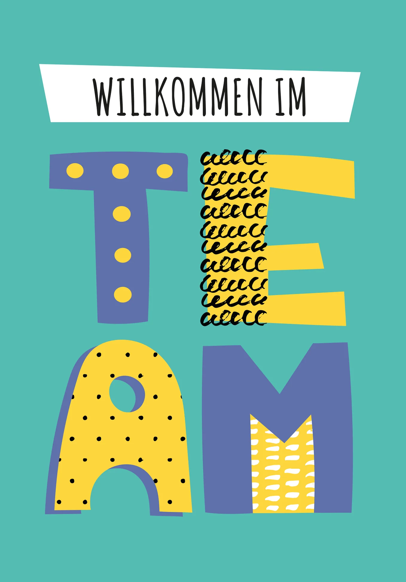 Willkommen im Team - Fun Letter - Image 2