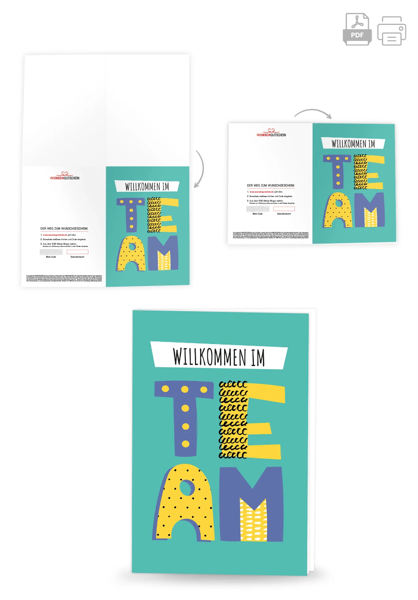 Willkommen im Team - Fun Letter - Image 4